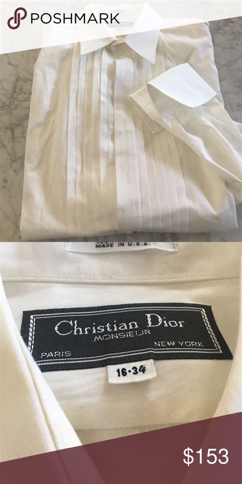 christian dior tuxedo shirt